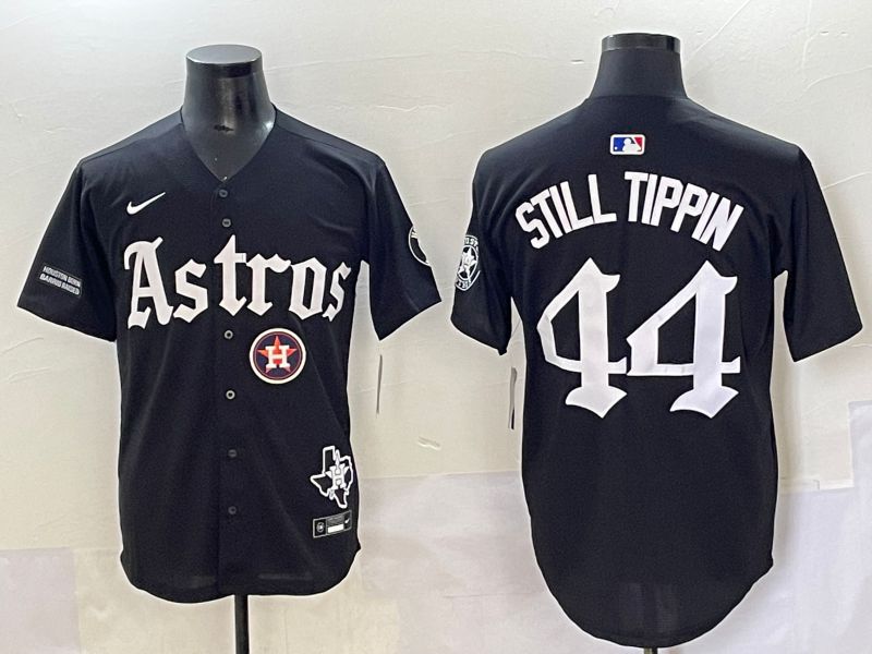 Men 2025 Houston Astros 44 Still Tippin Black Five generations Joint Name Nike MLB Jersey style 22